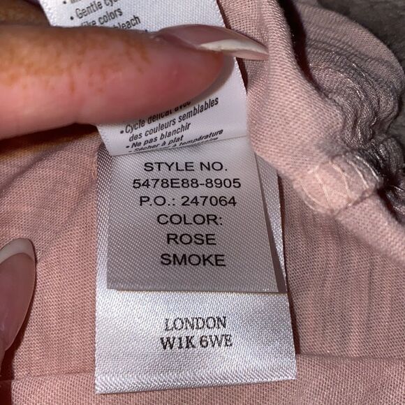 PAIGE NWT Rylen Tank In Rose Smoke Size XL - Picture 8 of 9